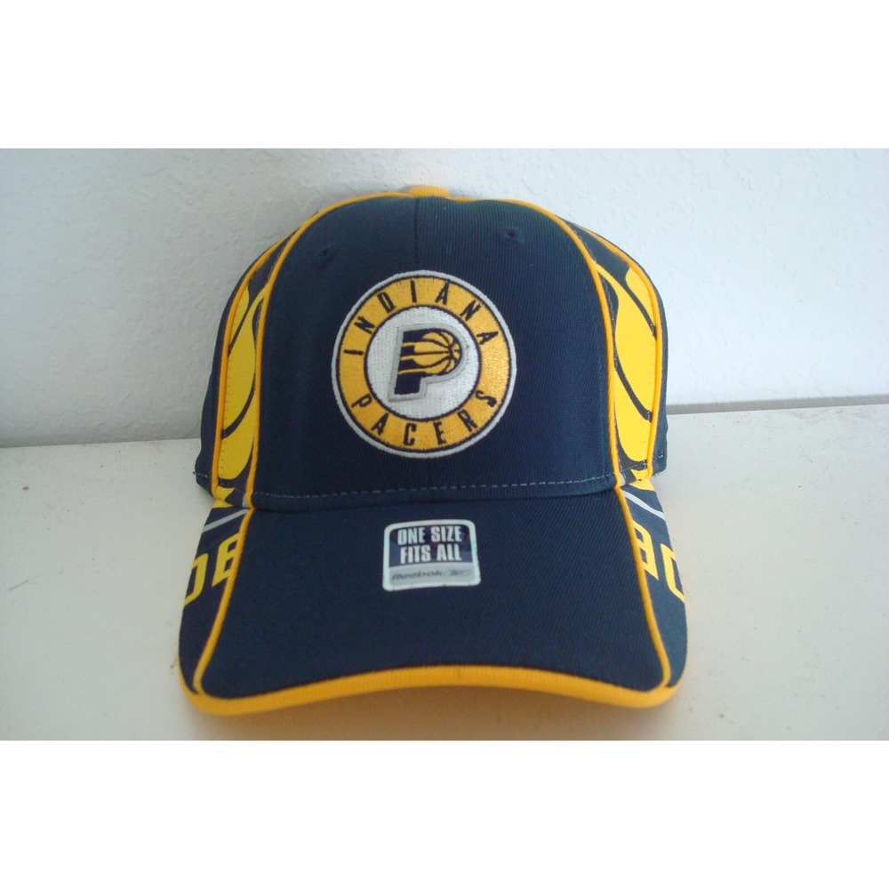 INDIANA PACERS REEBOK  ‎ FITTED OSFM  DEADSTOCK HAT CAP VINTAGE C2
